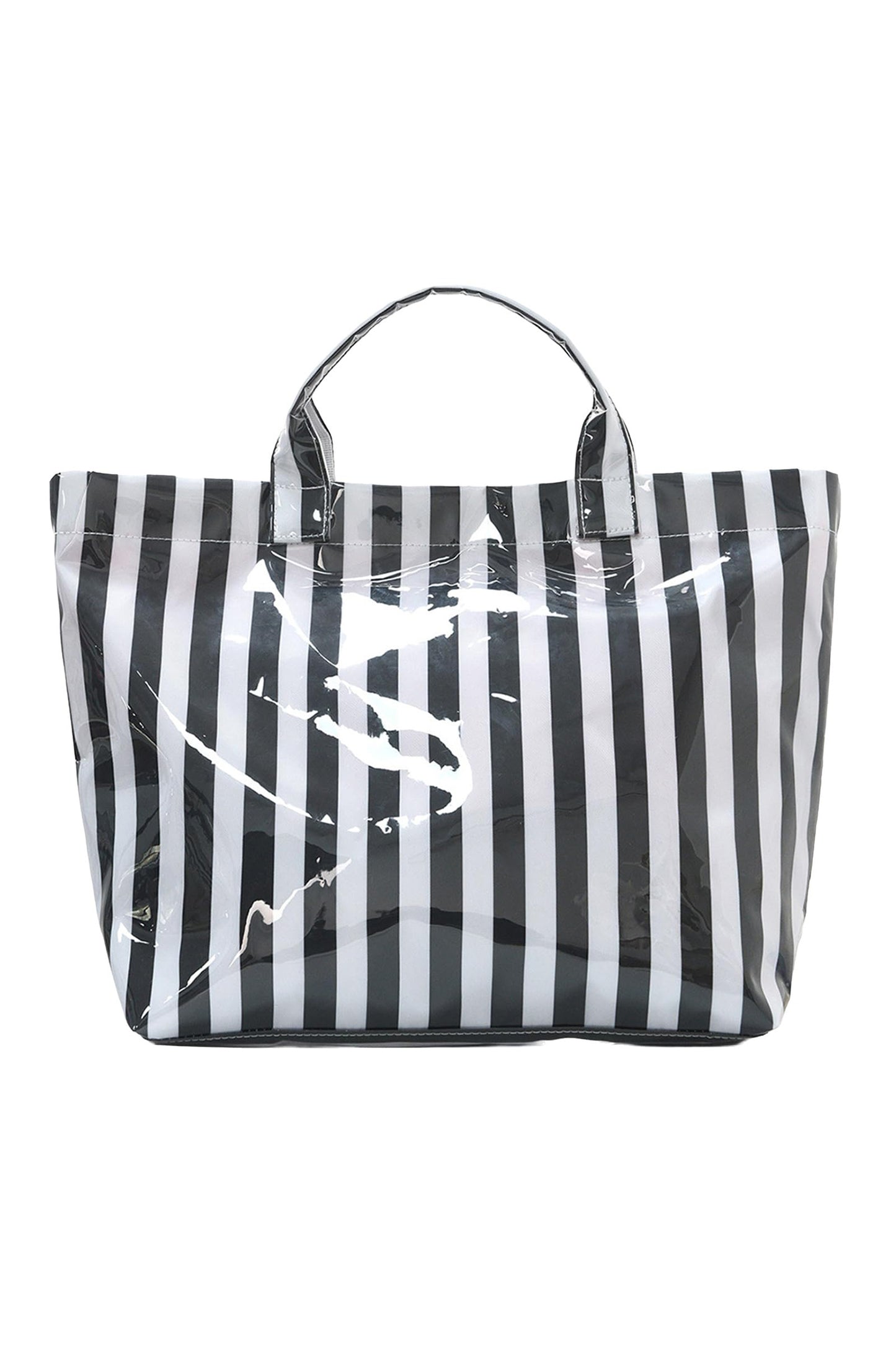 Large Waterproof Striped Carryall Tote Bag