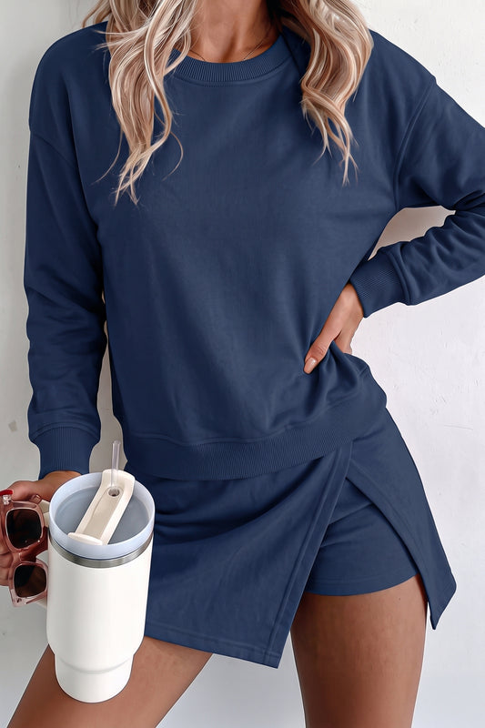 Solid Skort Set