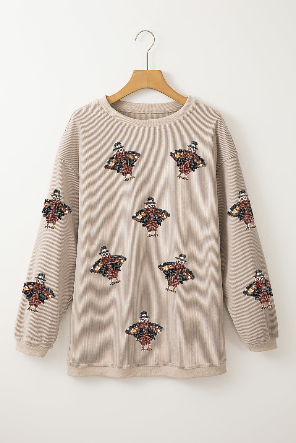 Sequin Turkeys Thanksgiving Sweatshirt