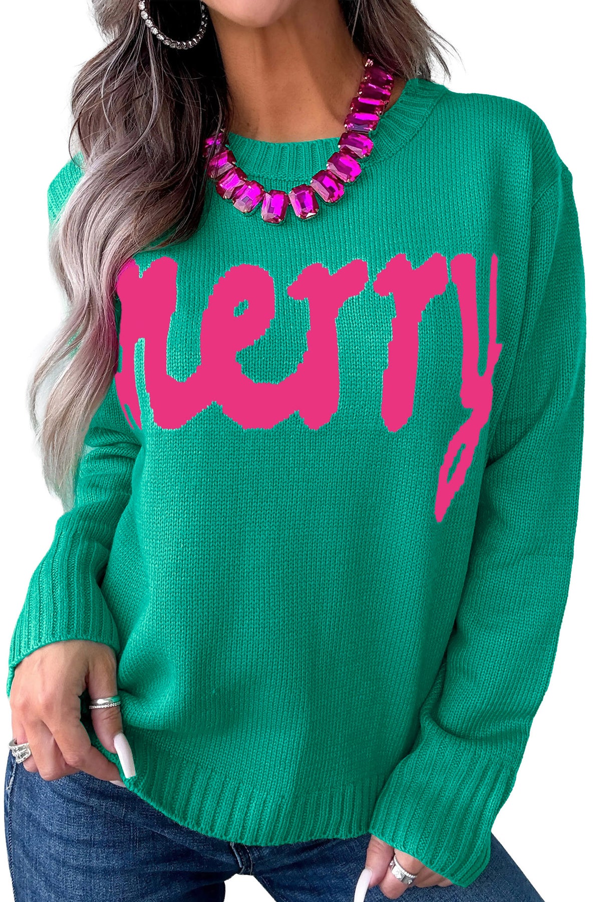 Preppy Merry Christmas Sweater