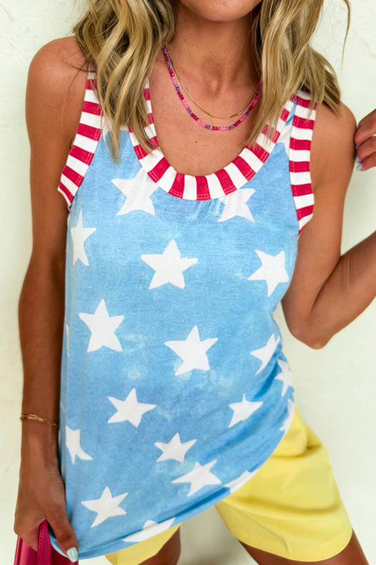 Vintage Dyed Patriotic Tank Top