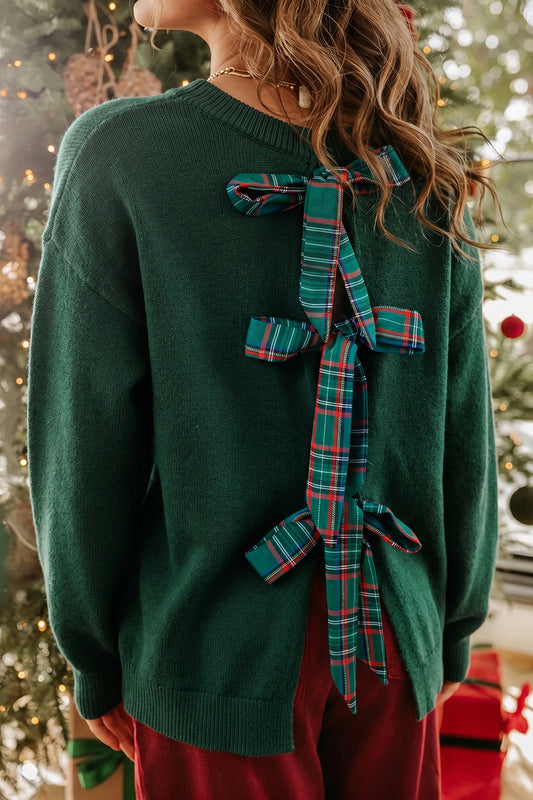 Bow Detail Christmas Sweater