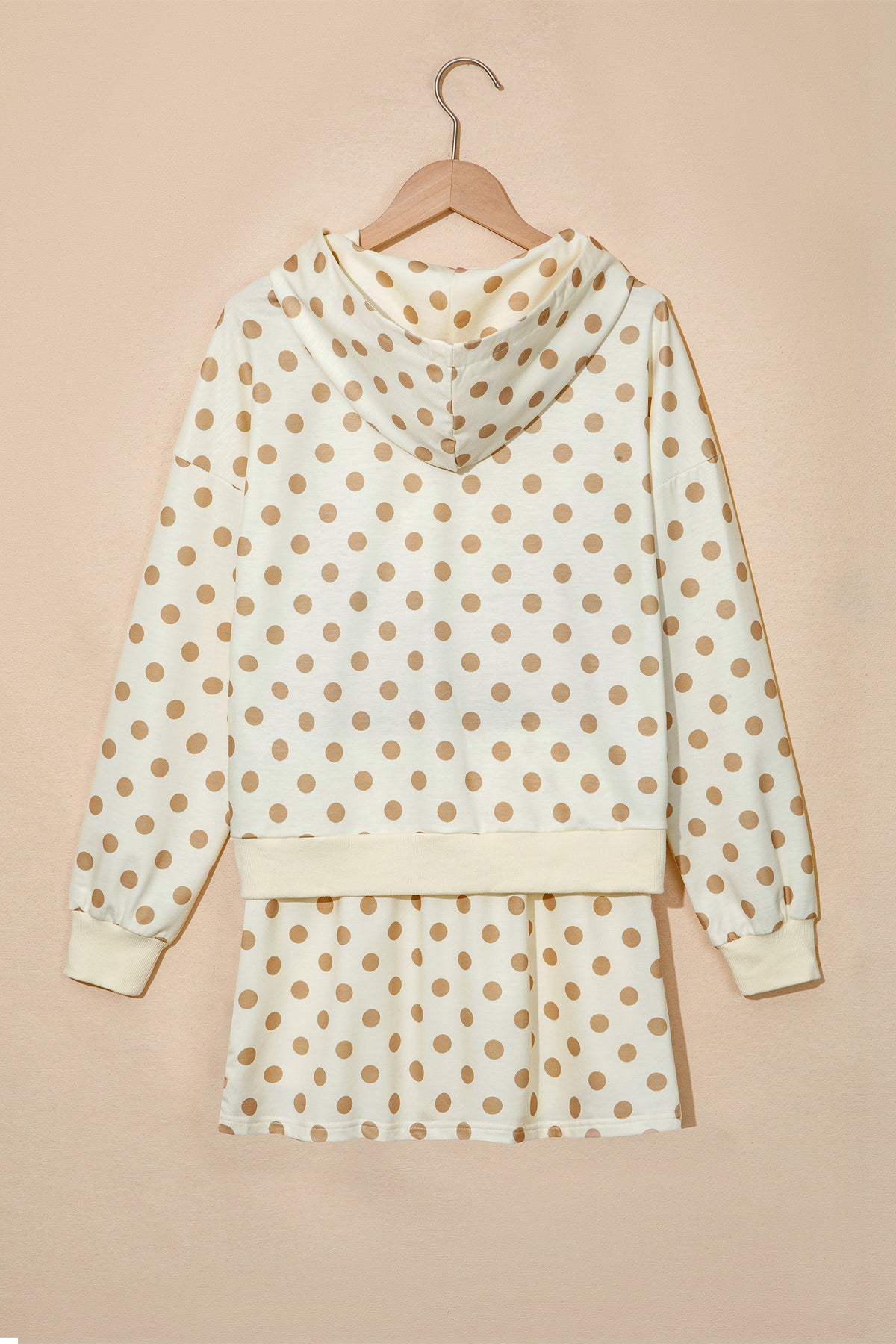 Polka Dot Hoodie & Mini Skort Set
