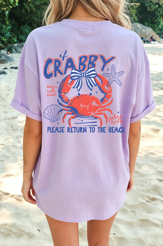 Orchid CRABBY Beach Day Tee