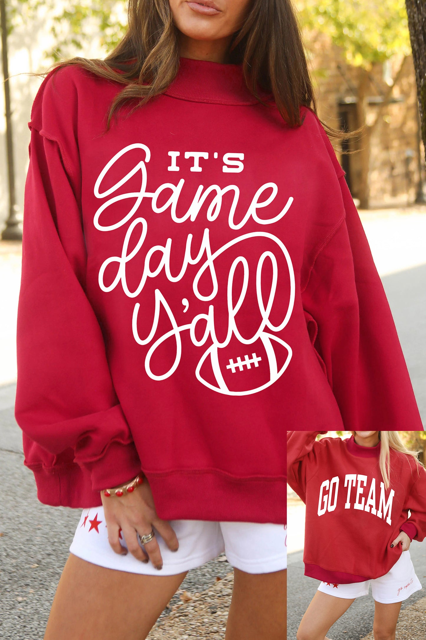 Reversible Game Day Y'all Sweatshirt