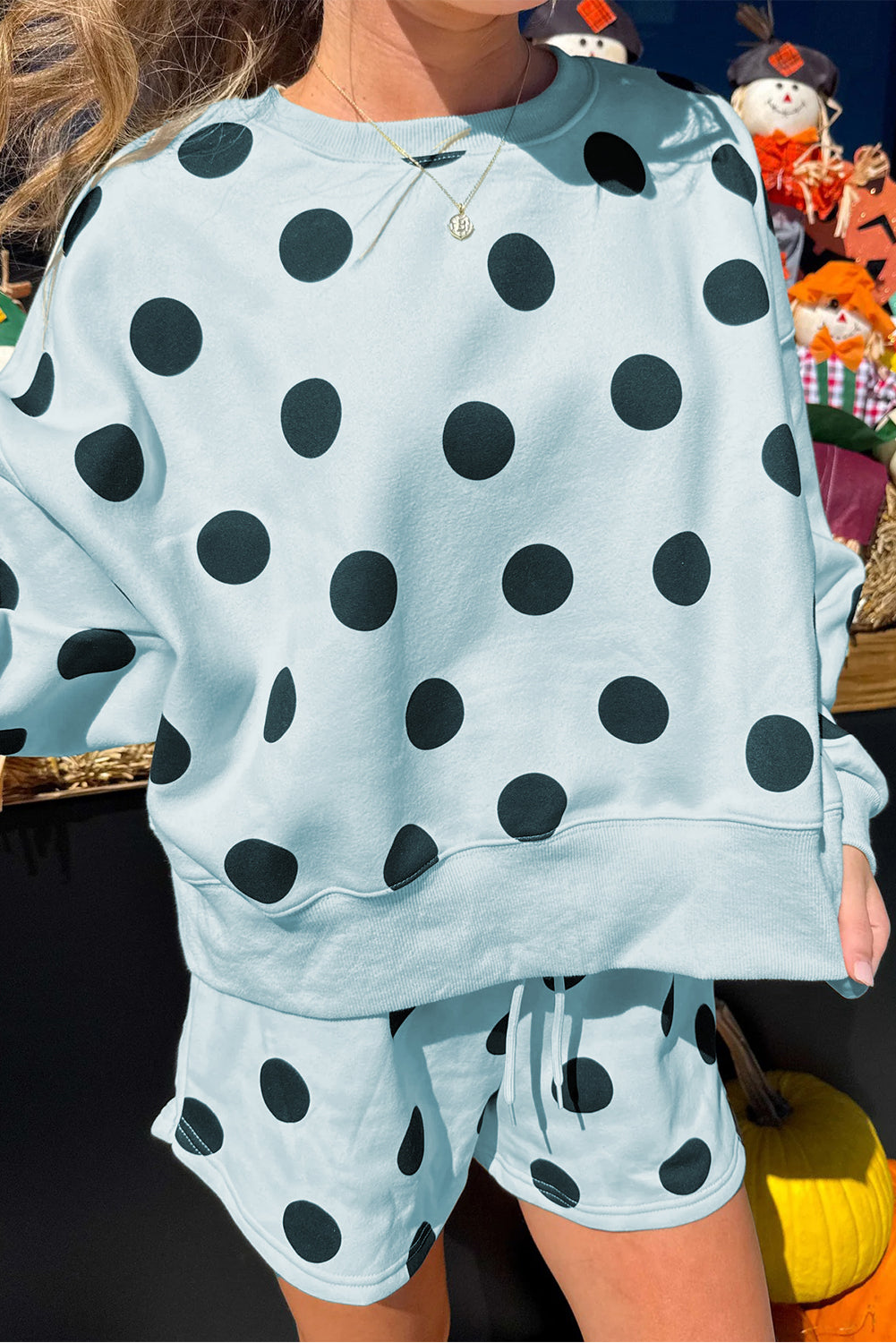 Polka Dot Shorts Set