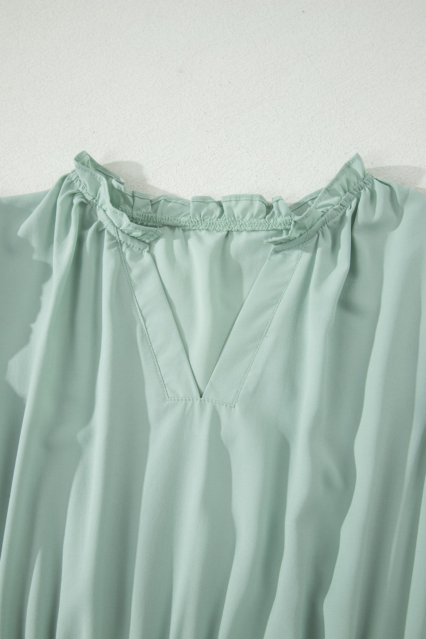 Solid Color V Neck Maxi Dress
