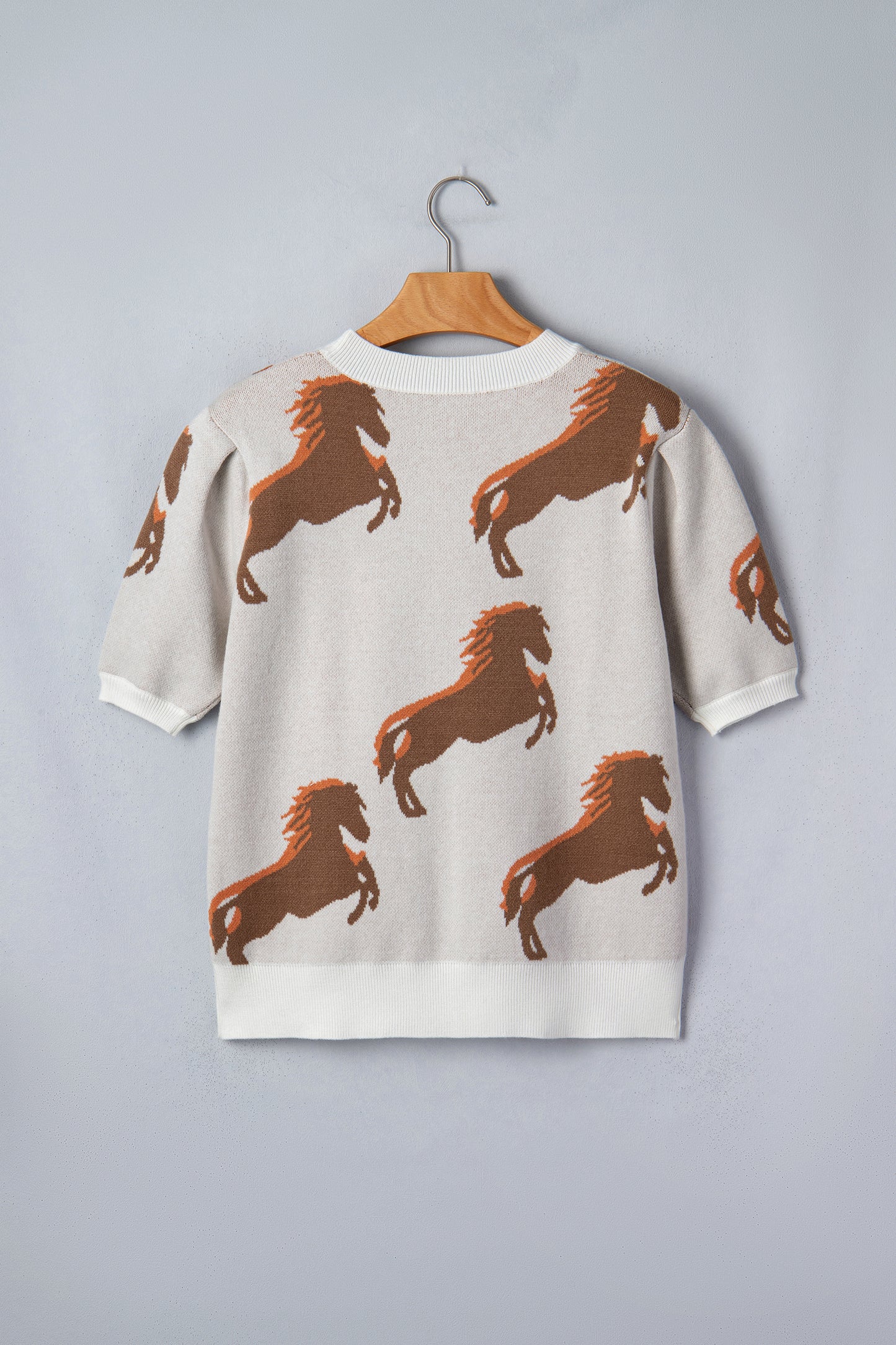 Western Short Sleeve Sweater
