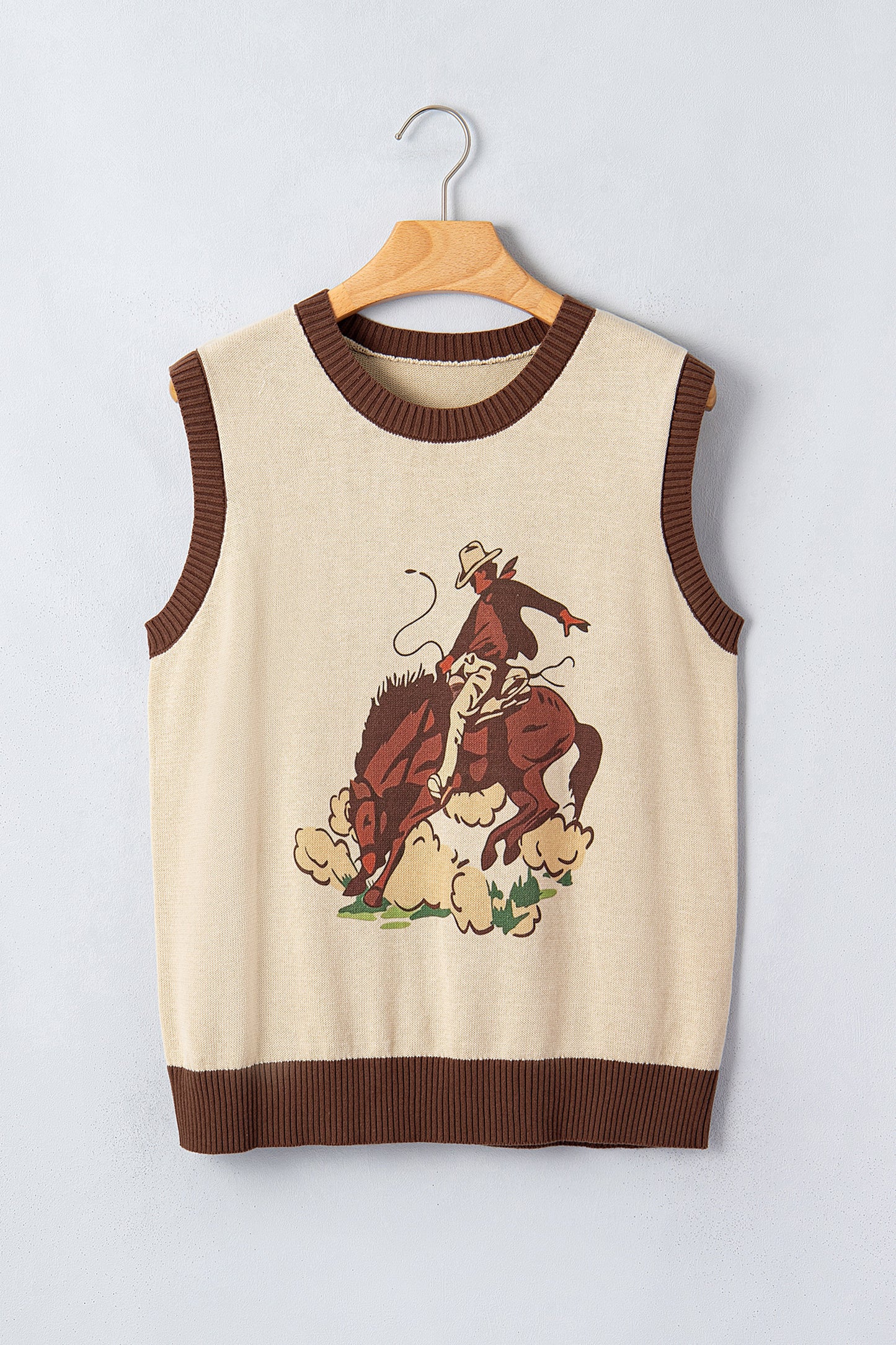 Western Sleeveless Sweater