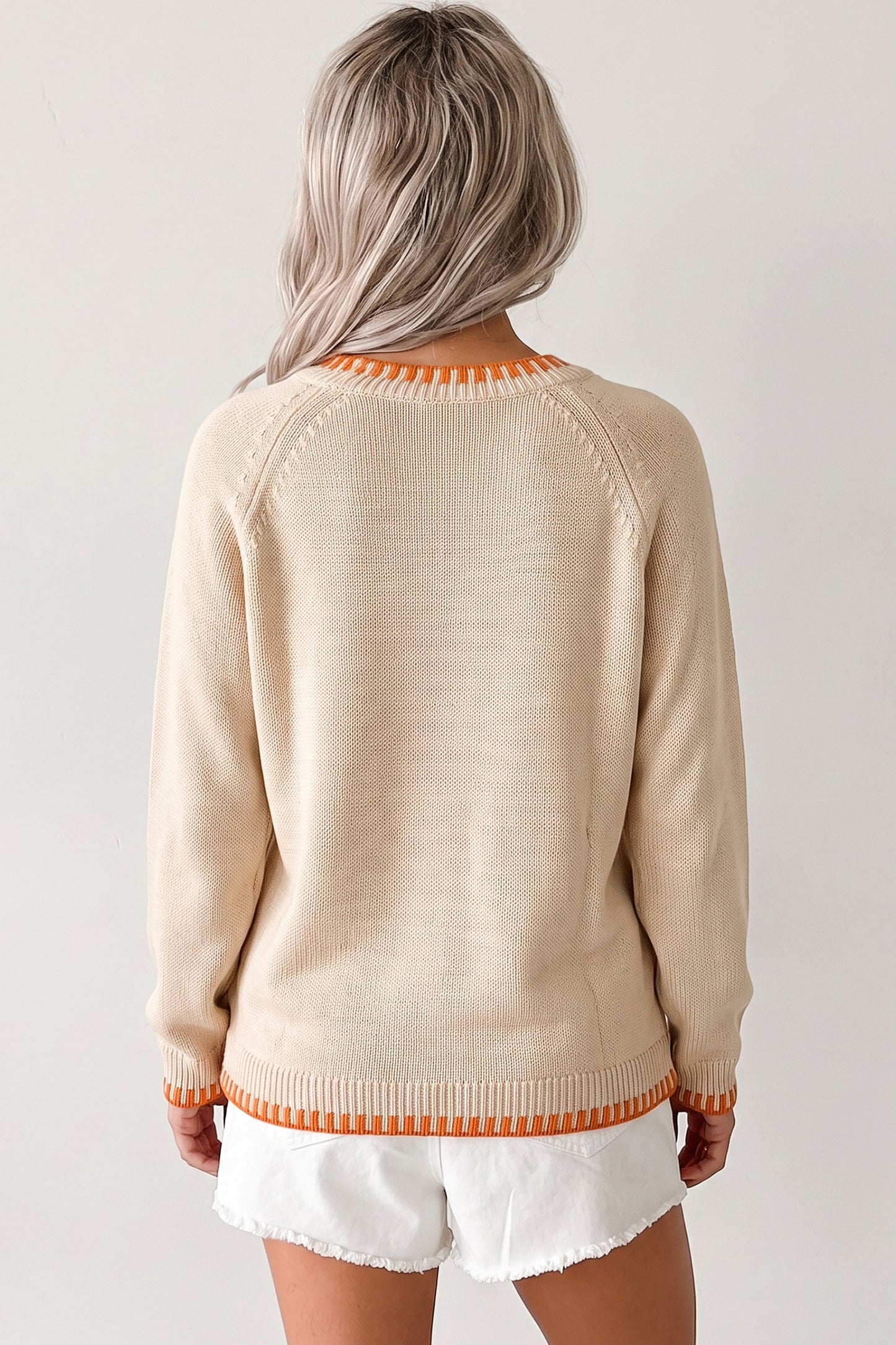 Floral Pumpkin Sweater