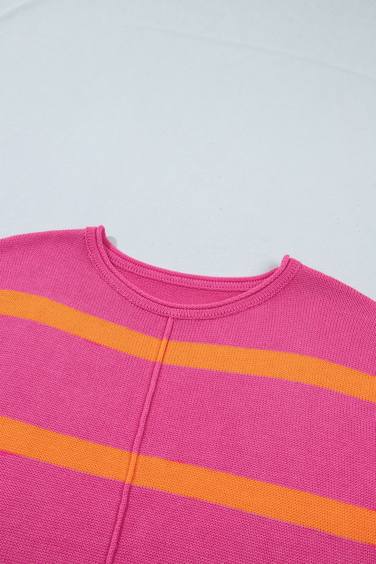 Western Stripe Short Sleeve Sweater