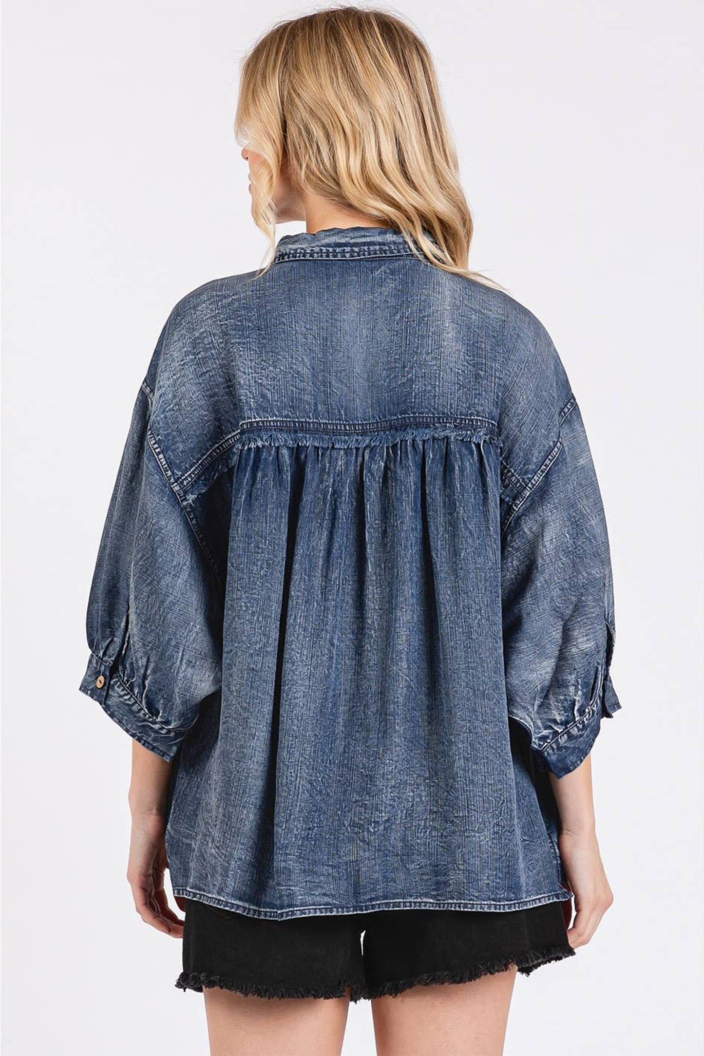 Three Quarter Denim Shirt