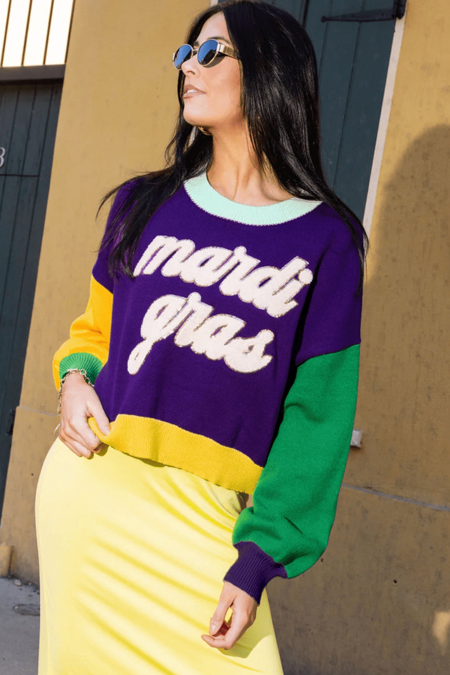 Mardi Gras Sweater