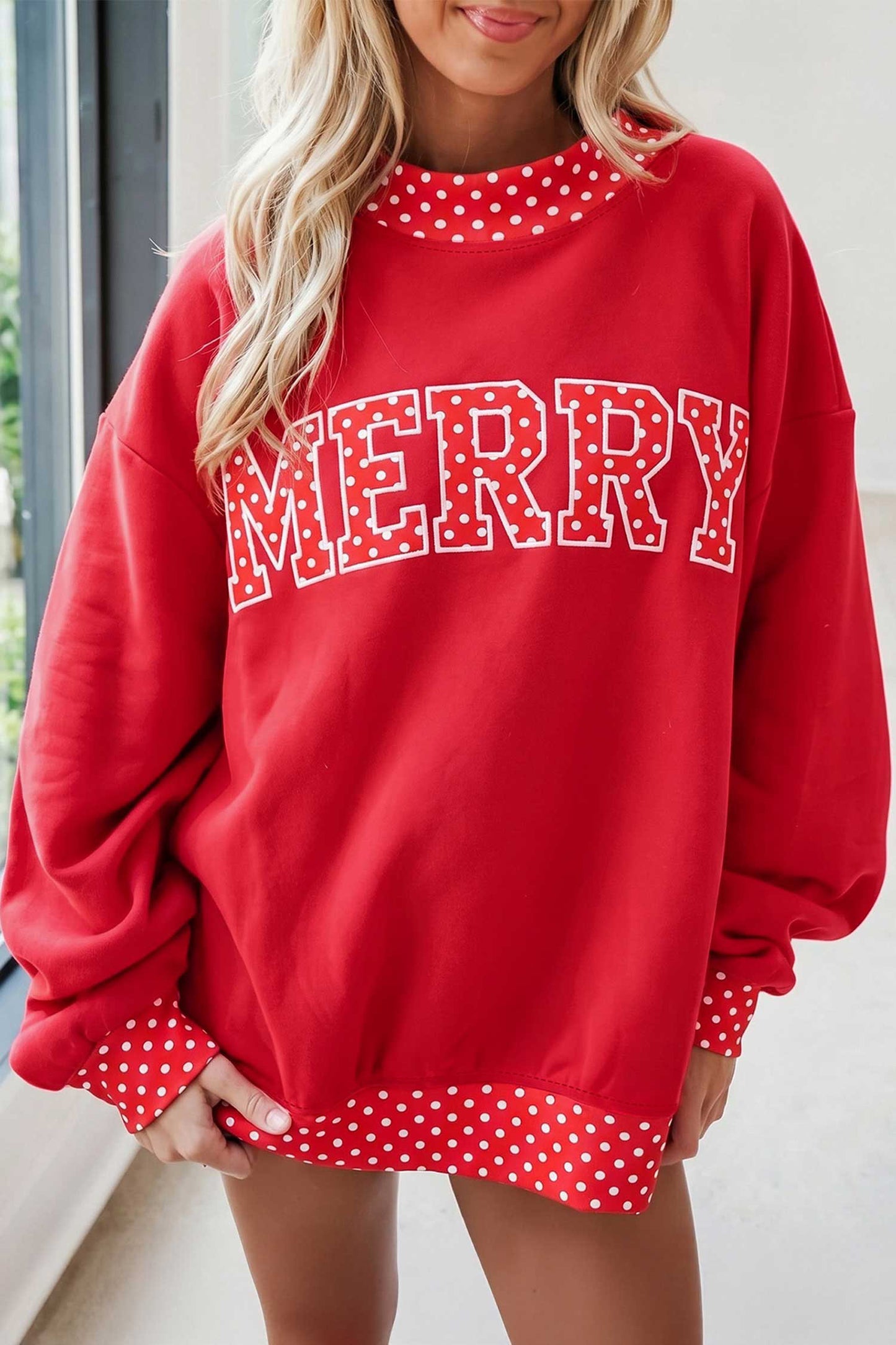 Polka Dot Christmas Sweatshirt