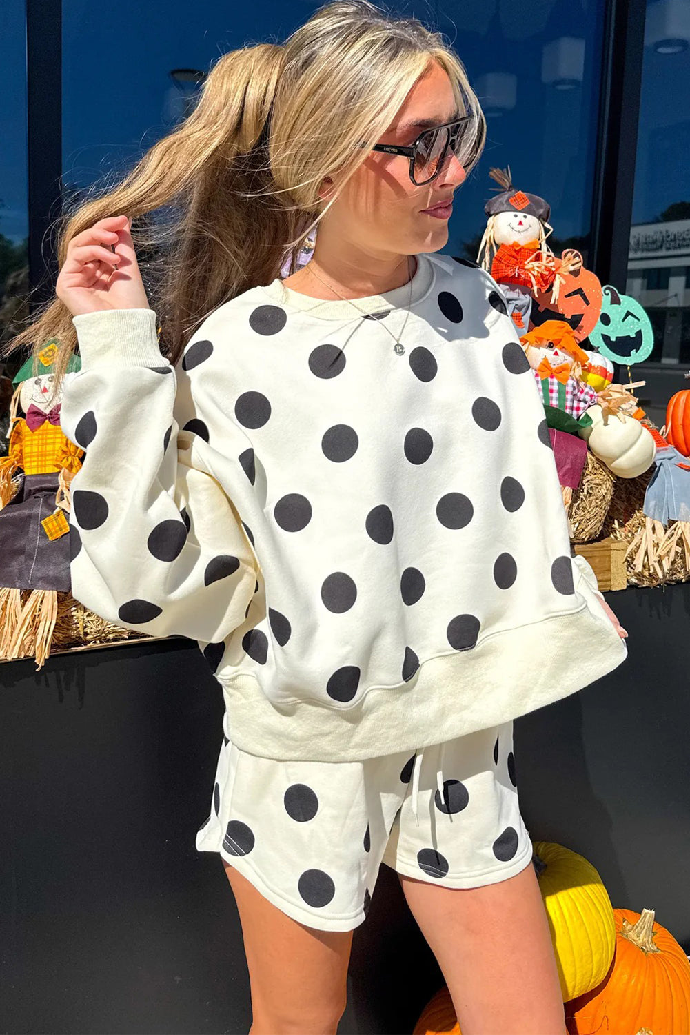 Polka Dot Shorts Set