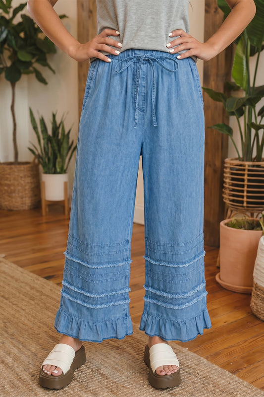 Lightweight Denim Pants