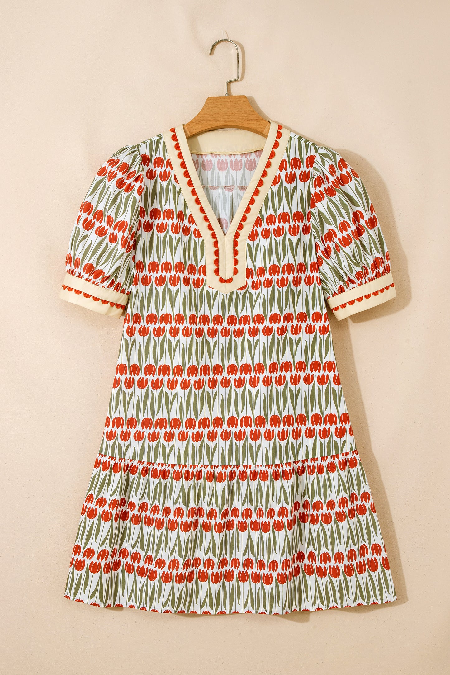Tulip Print Cotton Dress