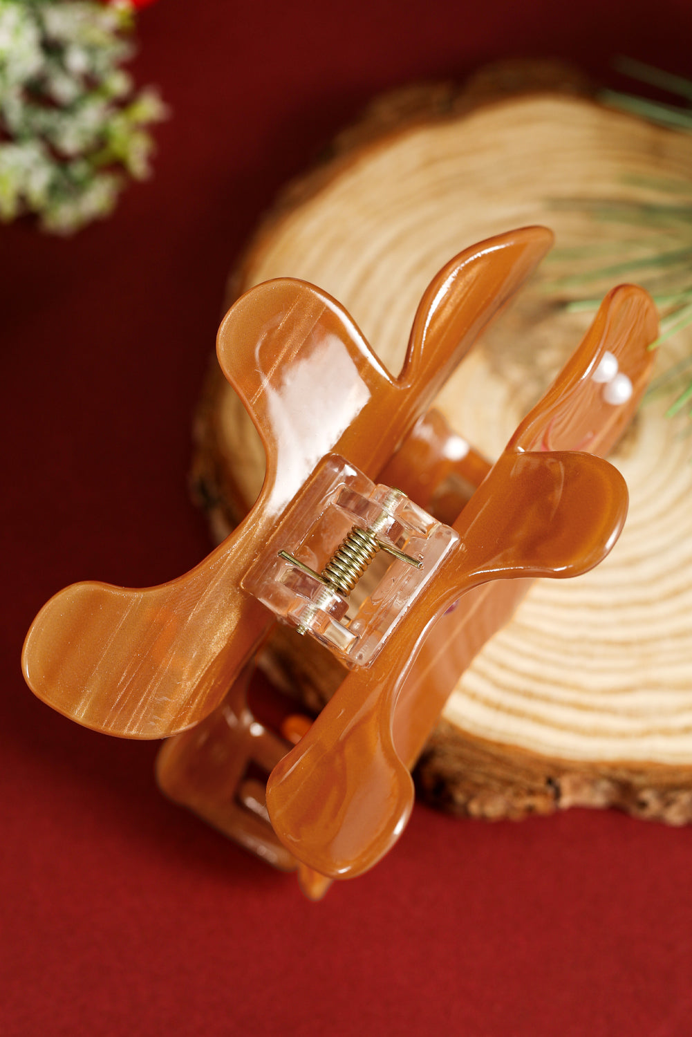 Gingerbread Man Hair Claw Clip