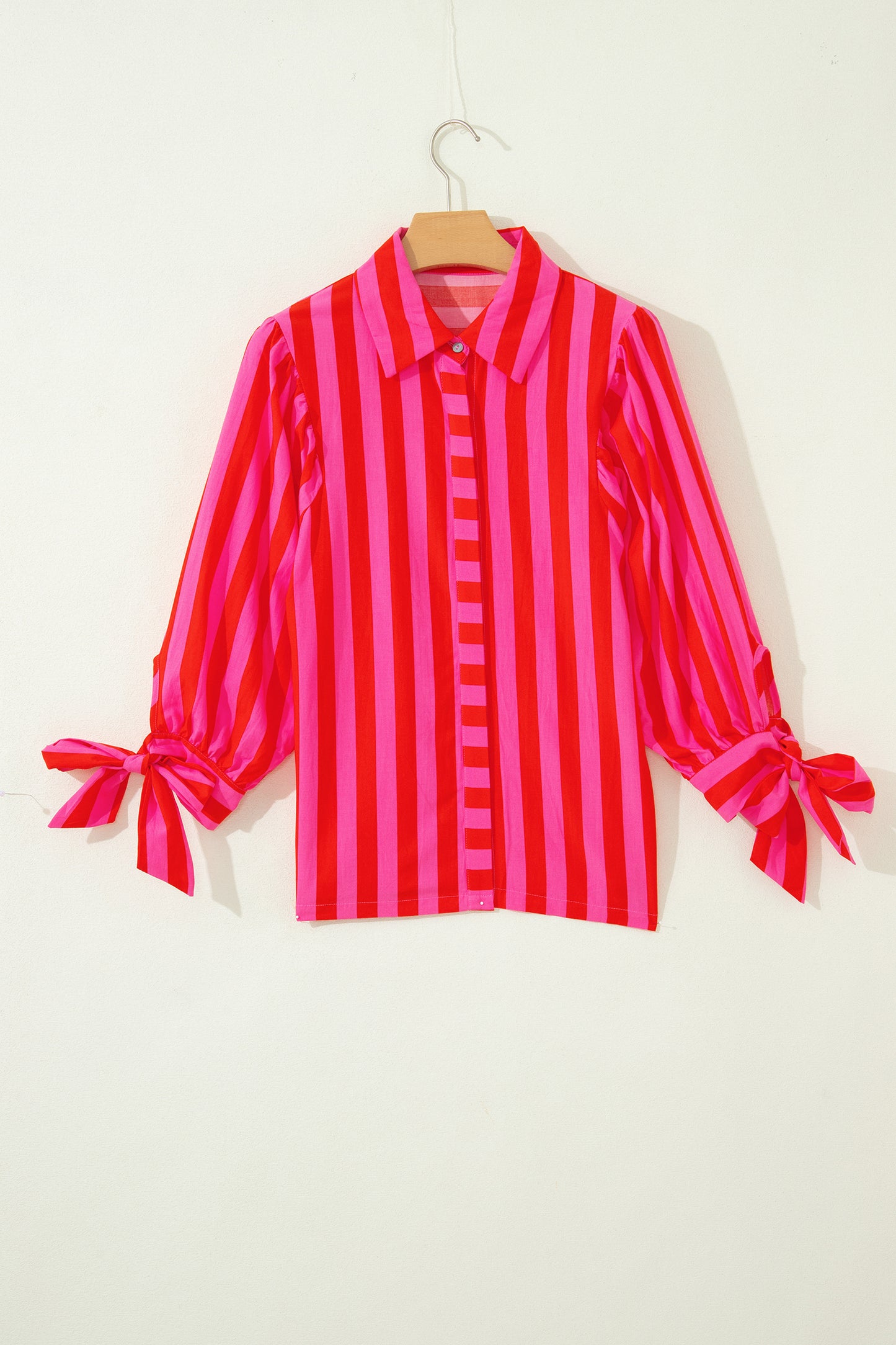 Stripe Puff Sleeve Shirt