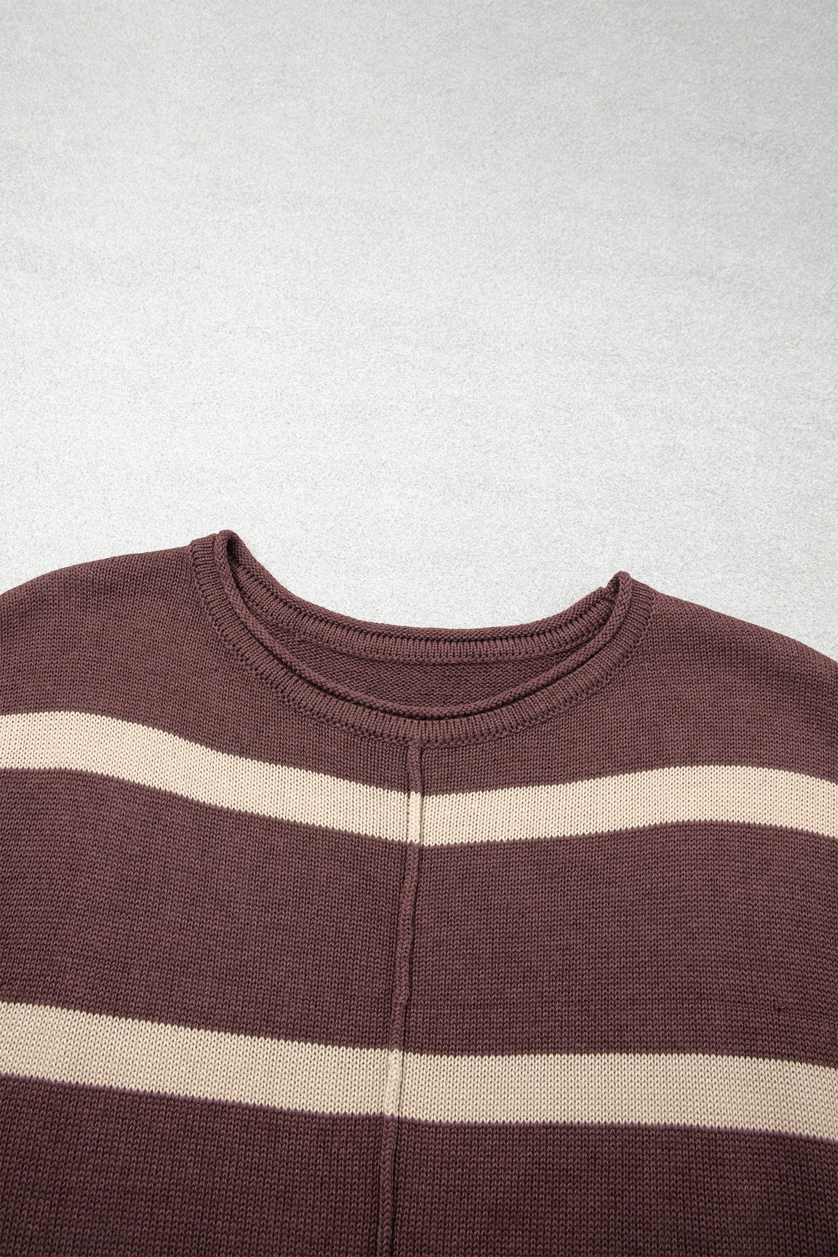 Western Stripe Short Sleeve Sweater