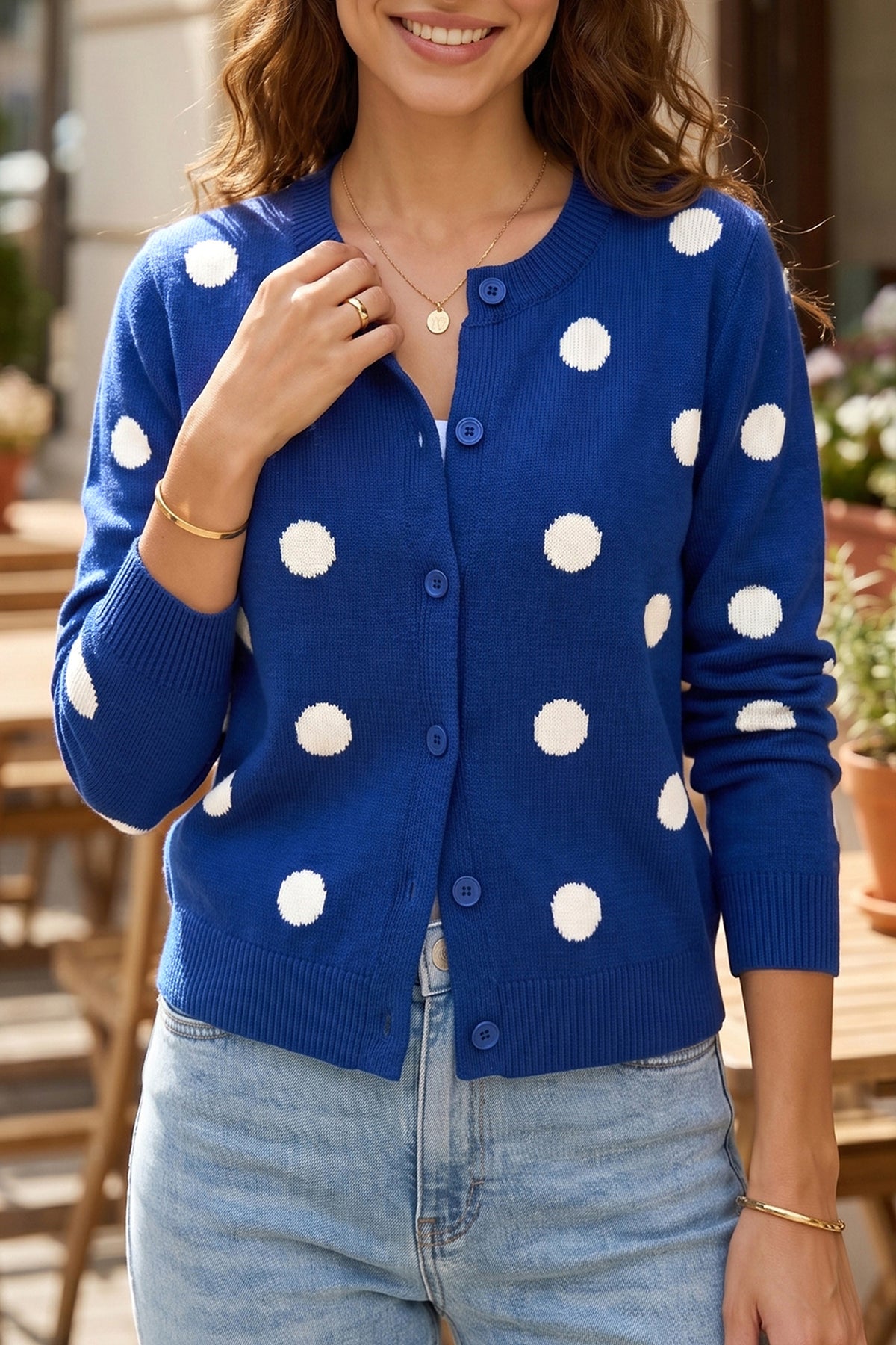 Polka Dot Cardigan