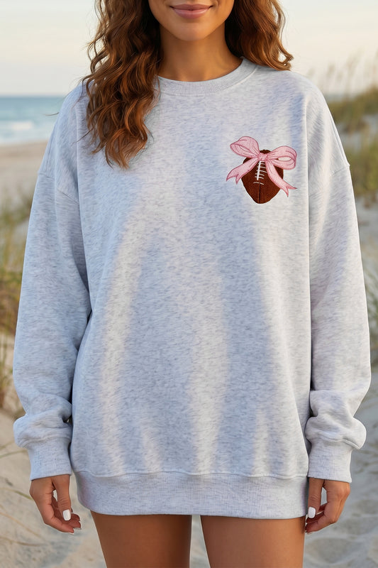 Chenille Football Sweatshirt