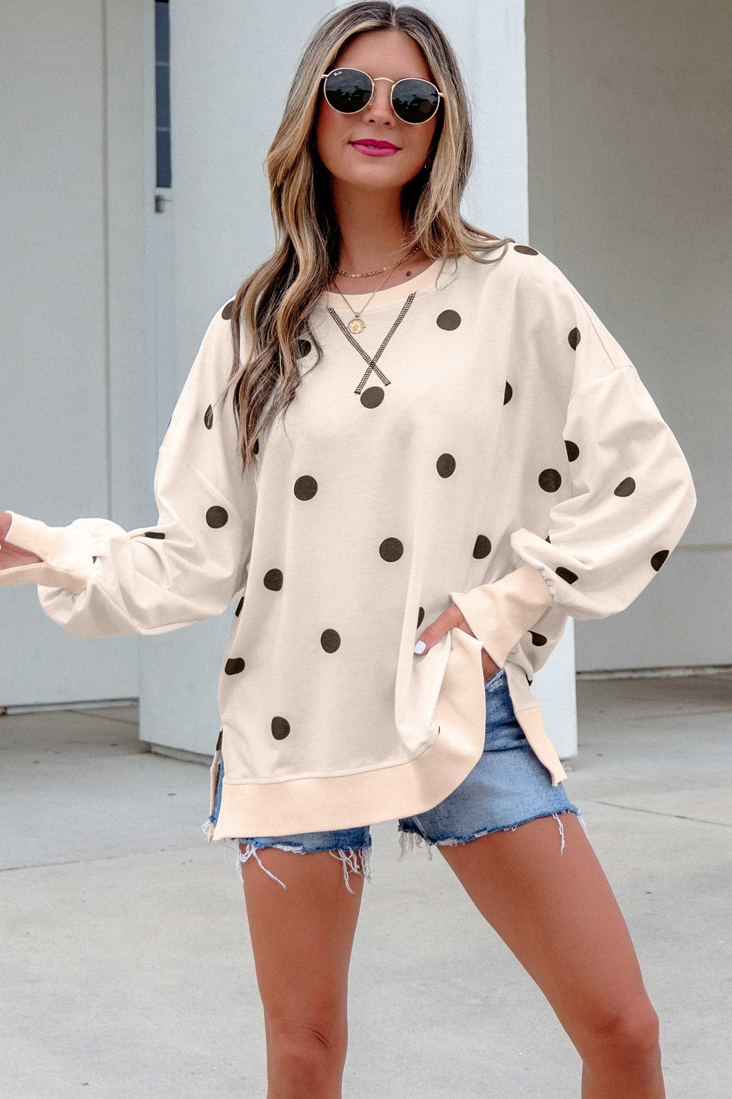 Polka Dot Pullover