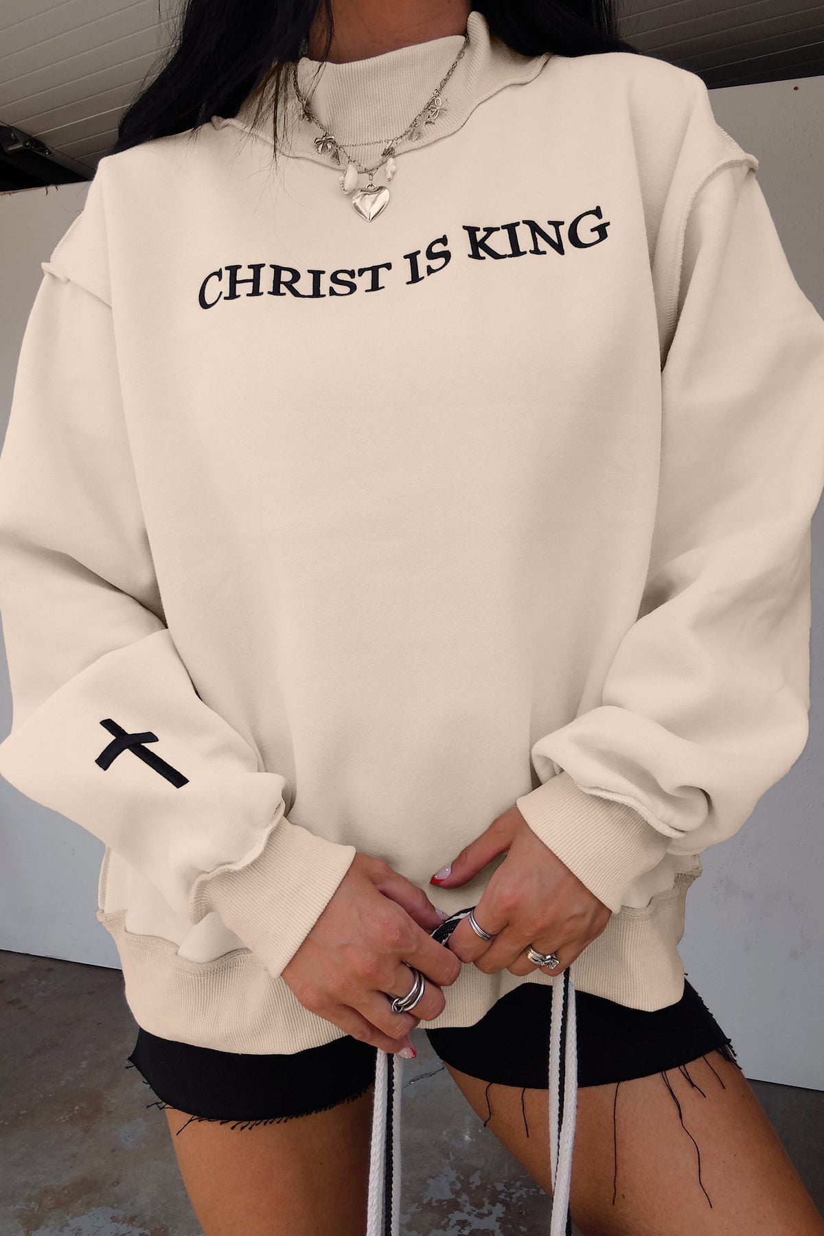 CHRIST IS KING Oversized Sweatshirt