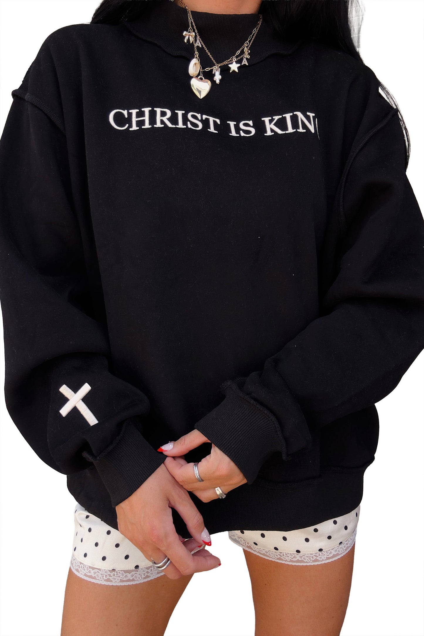 CHRIST IS KING Oversized Sweatshirt