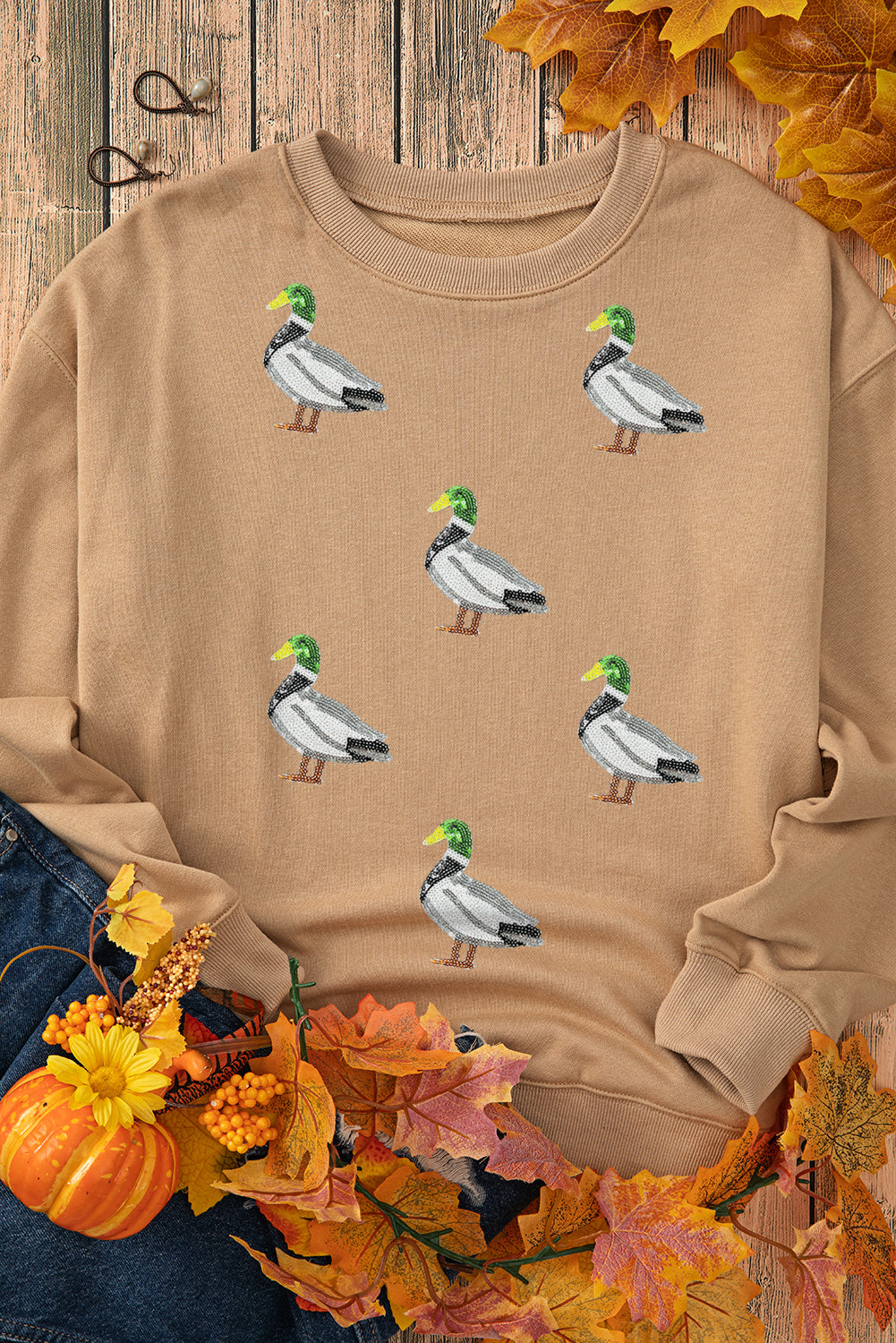 Sequin Mallard Duck Sweatshirt