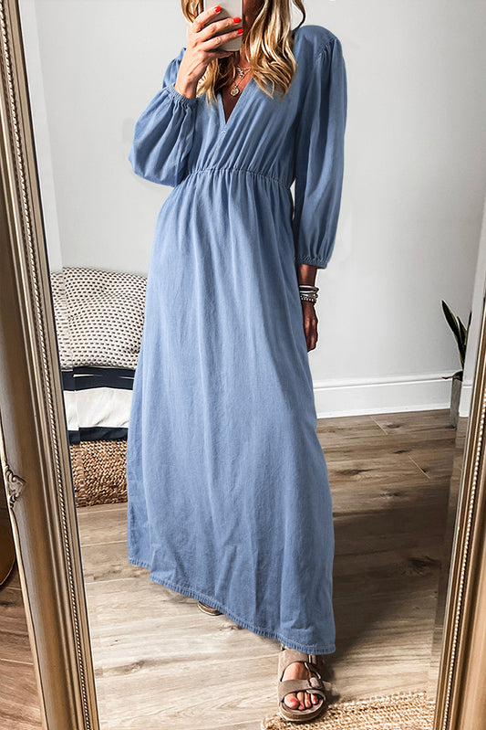 Chambray Maxi Dress