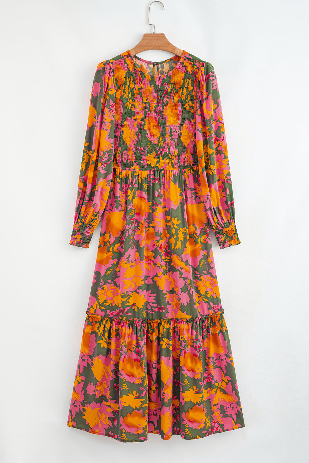 Fall Floral Tiered Dress