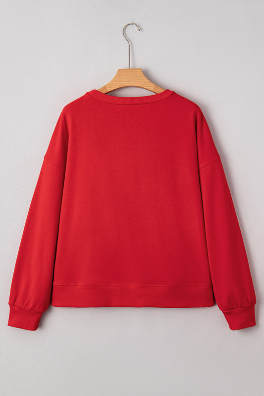 Merry Chenille Patch Christmas Sweatshirt