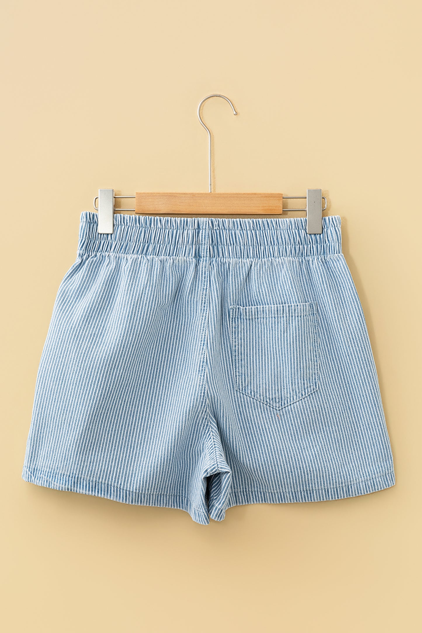 Striped Drawstring Beach Shorts