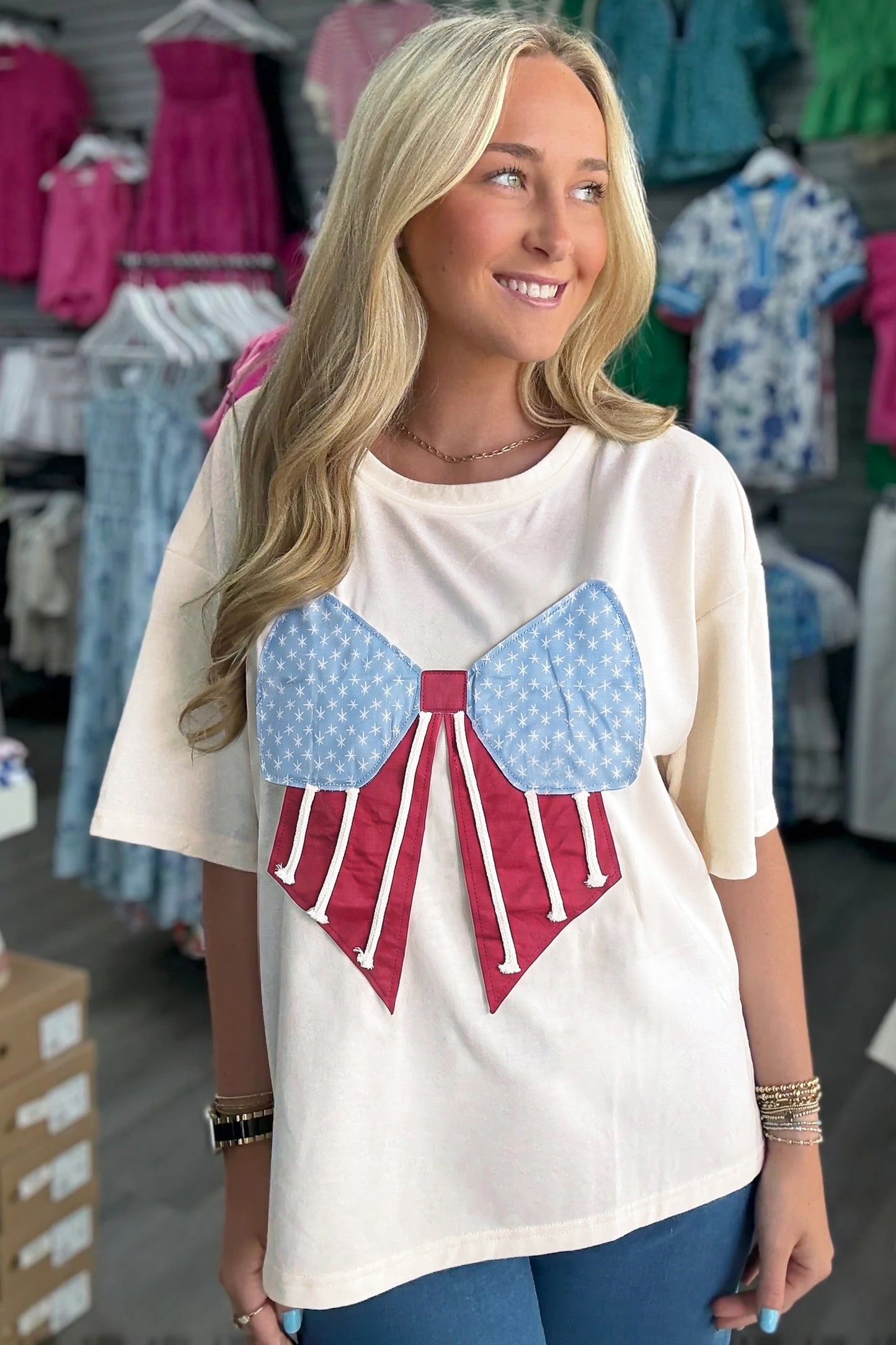 Americana Bow Patch Tee