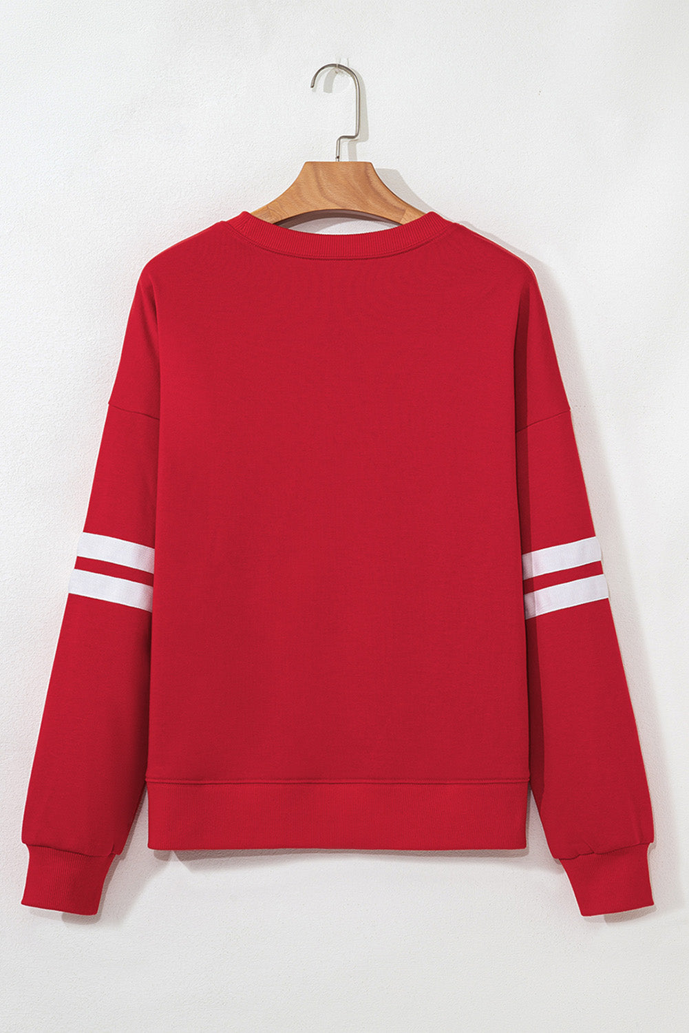 Red Glitter Baseball  Sweatshirt