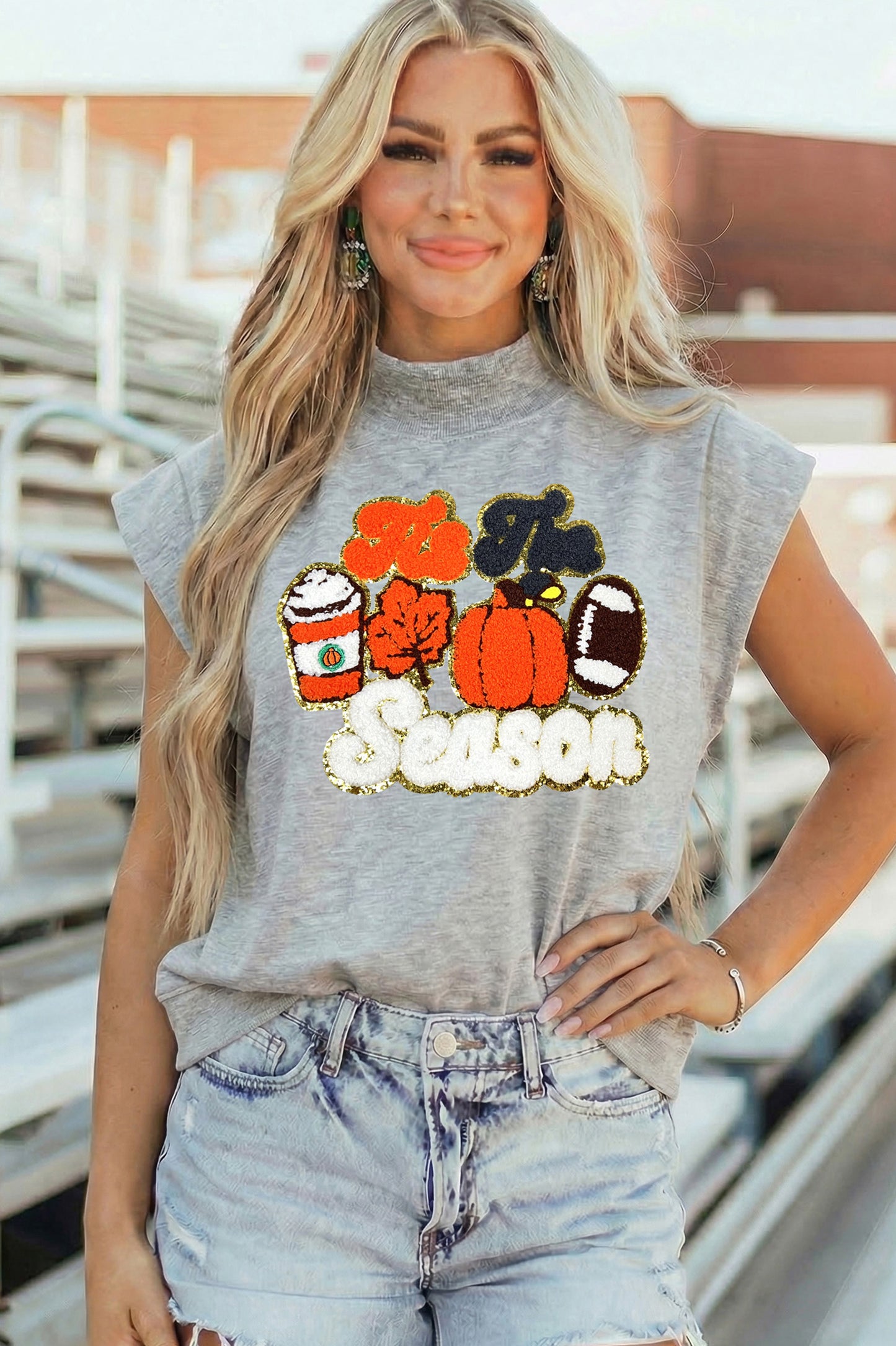 Tis The Season Chenille Patch Top