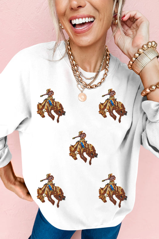 Sequin Rodeo Sweatshirt