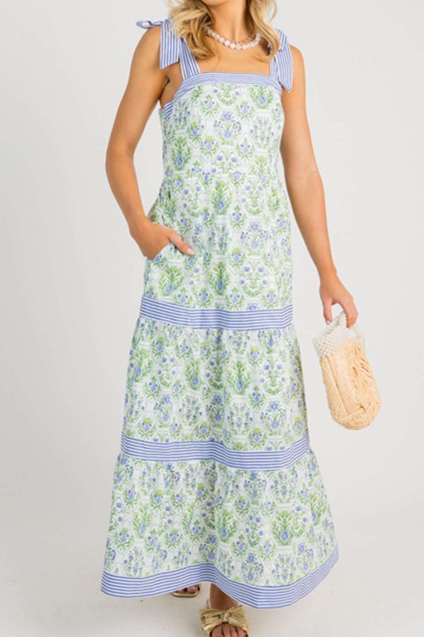 Floral Print Tiered Dress