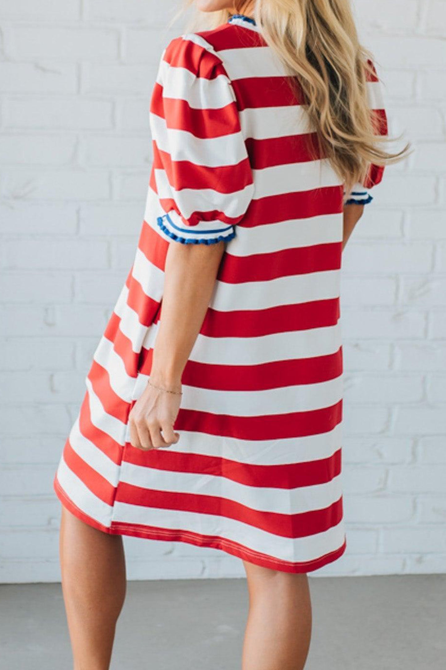 Patriotic Striped Shift Dress