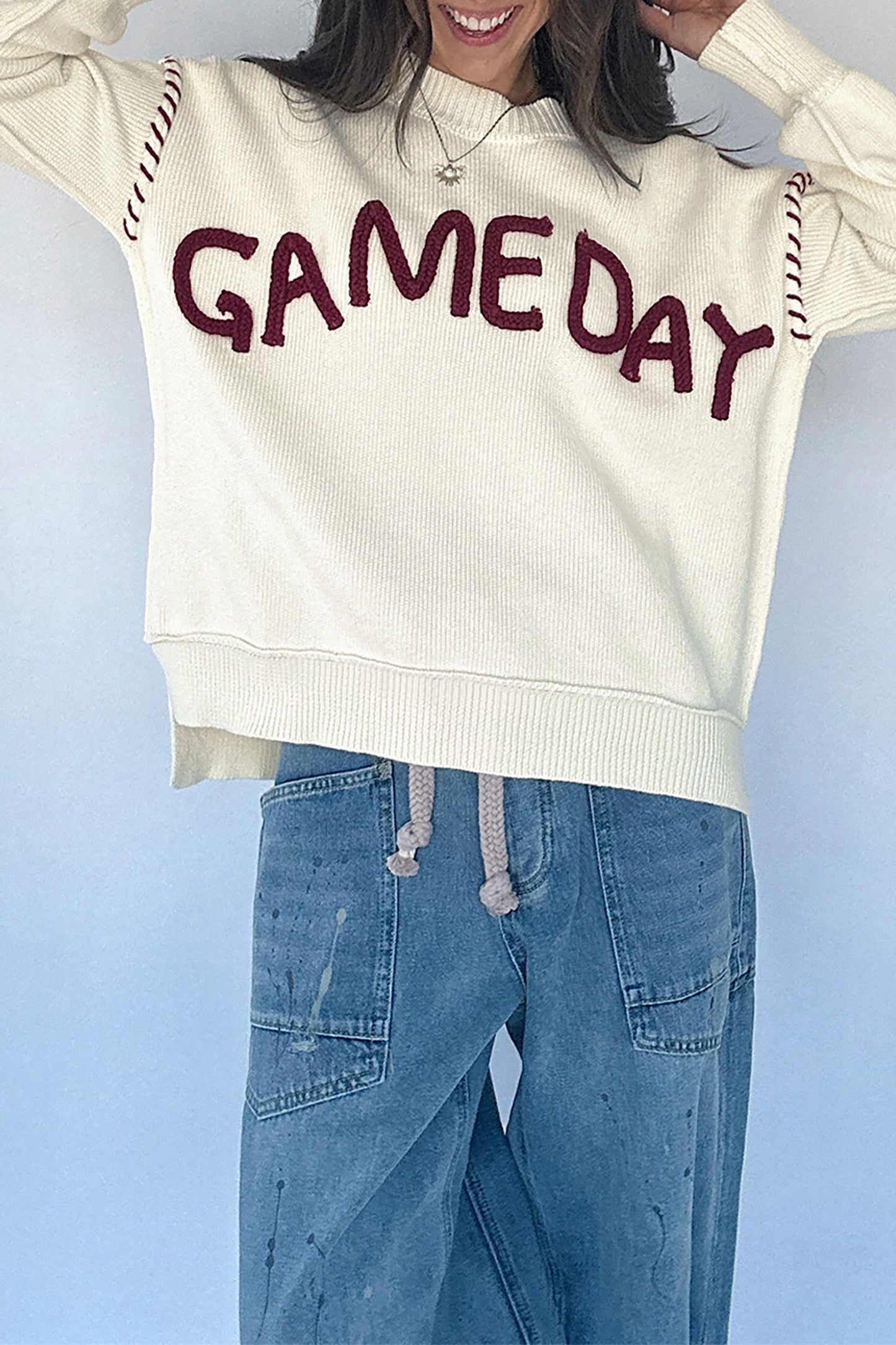 Maroon Game Day Sweater