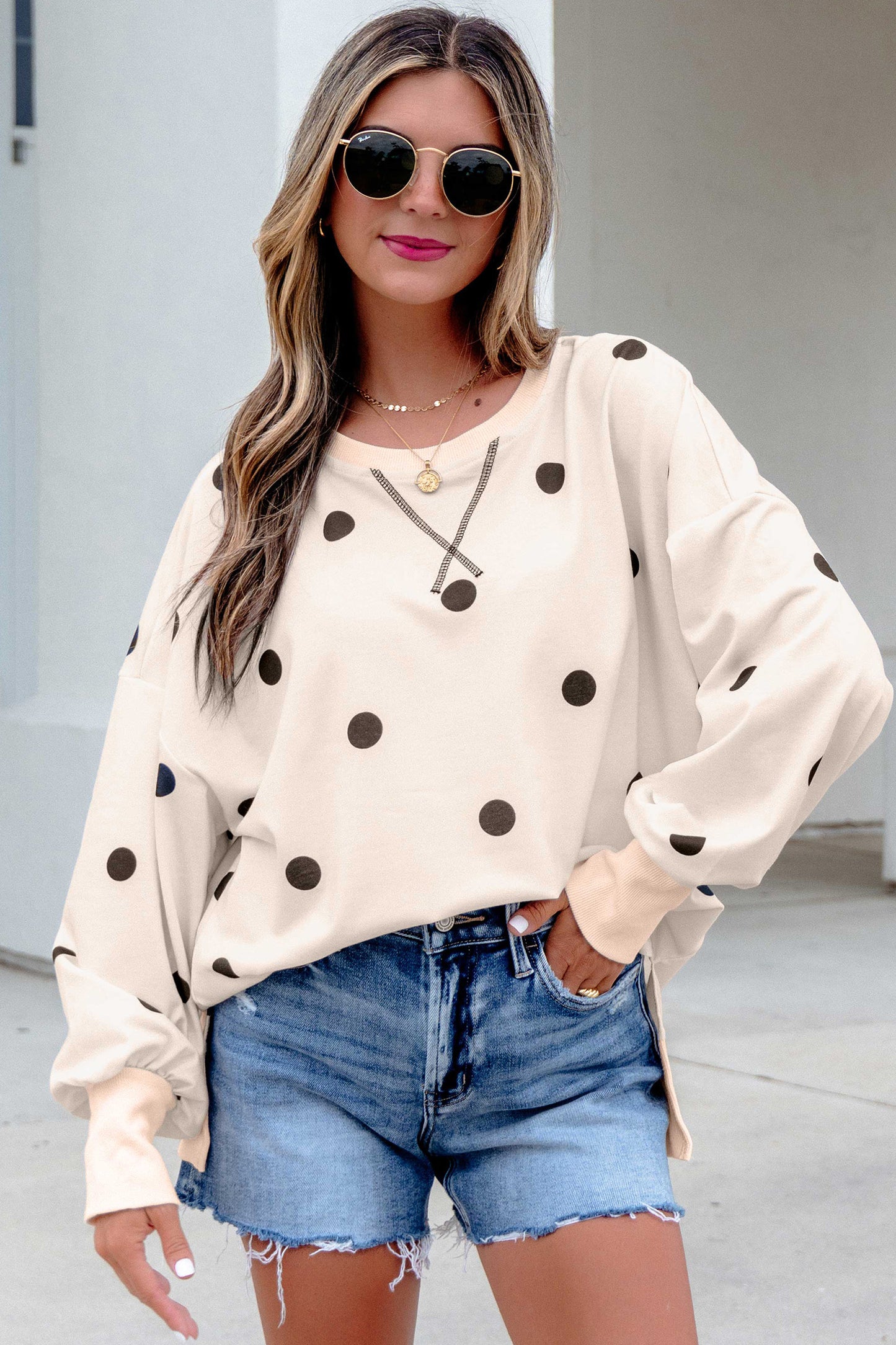 Polka Dot Pullover