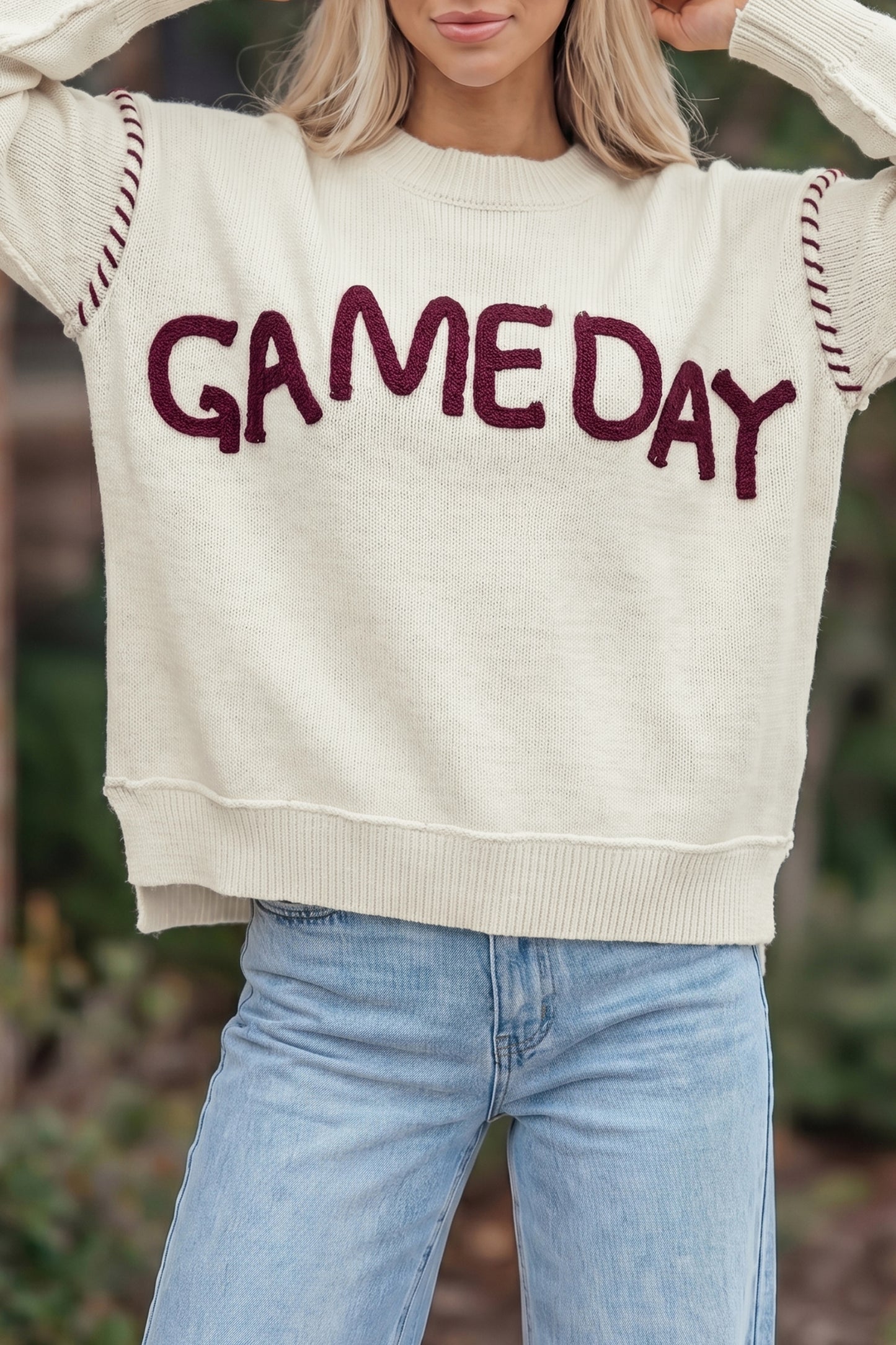 Maroon Game Day Sweater