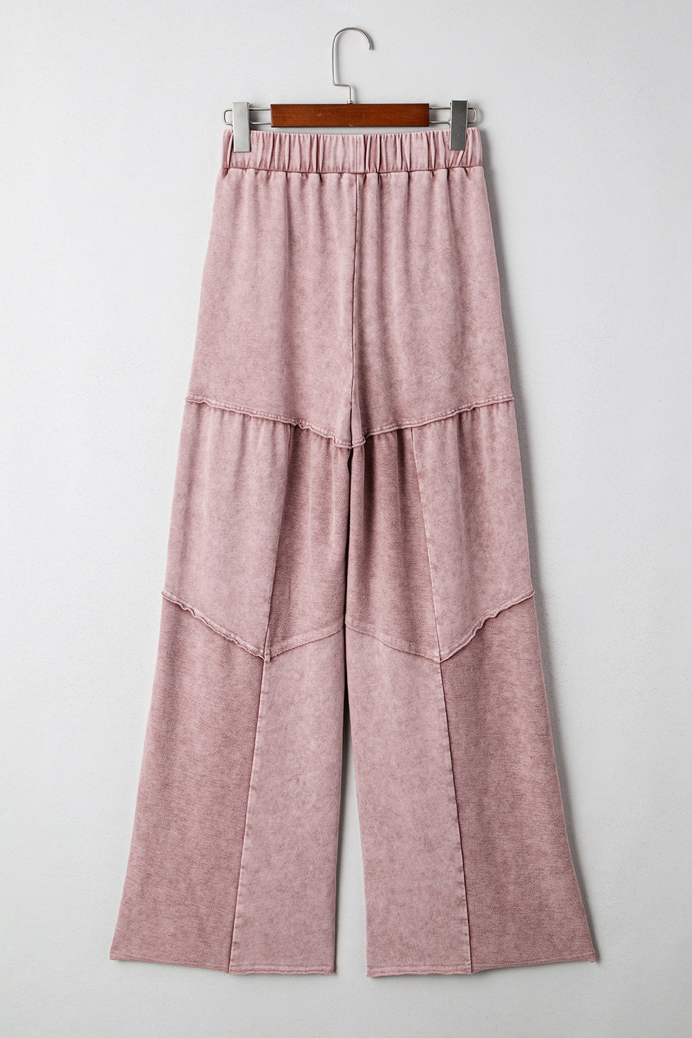 Mineral Wash Tiered Wide Leg Pants
