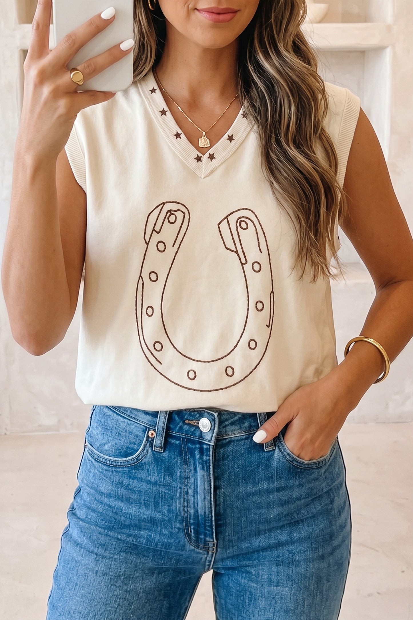 Horseshoe Tank Top