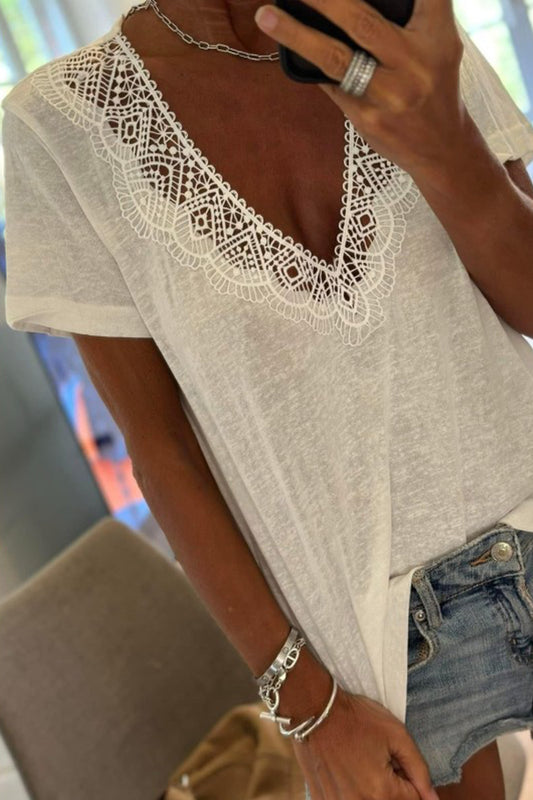 Lace Trim Tee