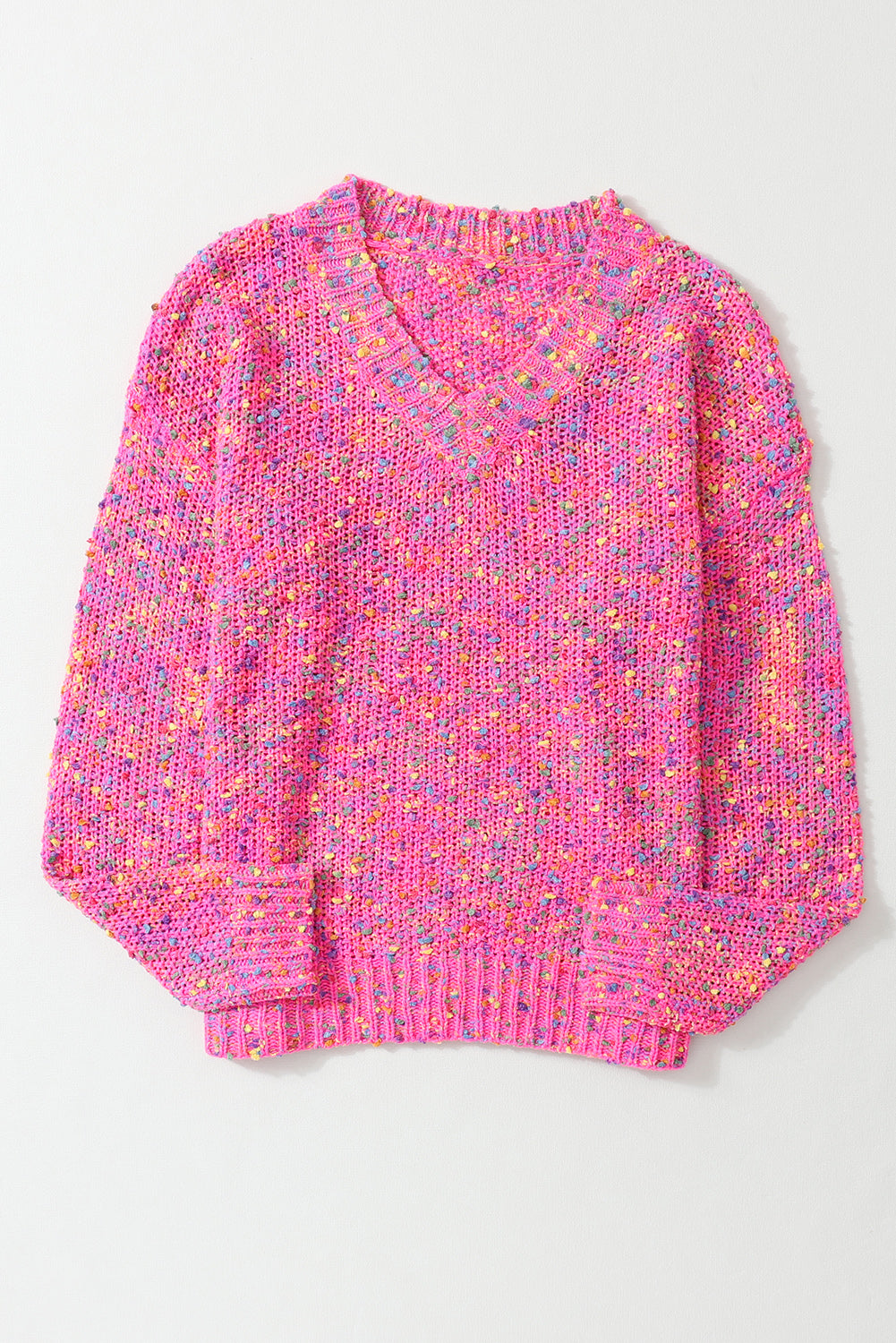 Hot Pink Chunky Knit Sweater