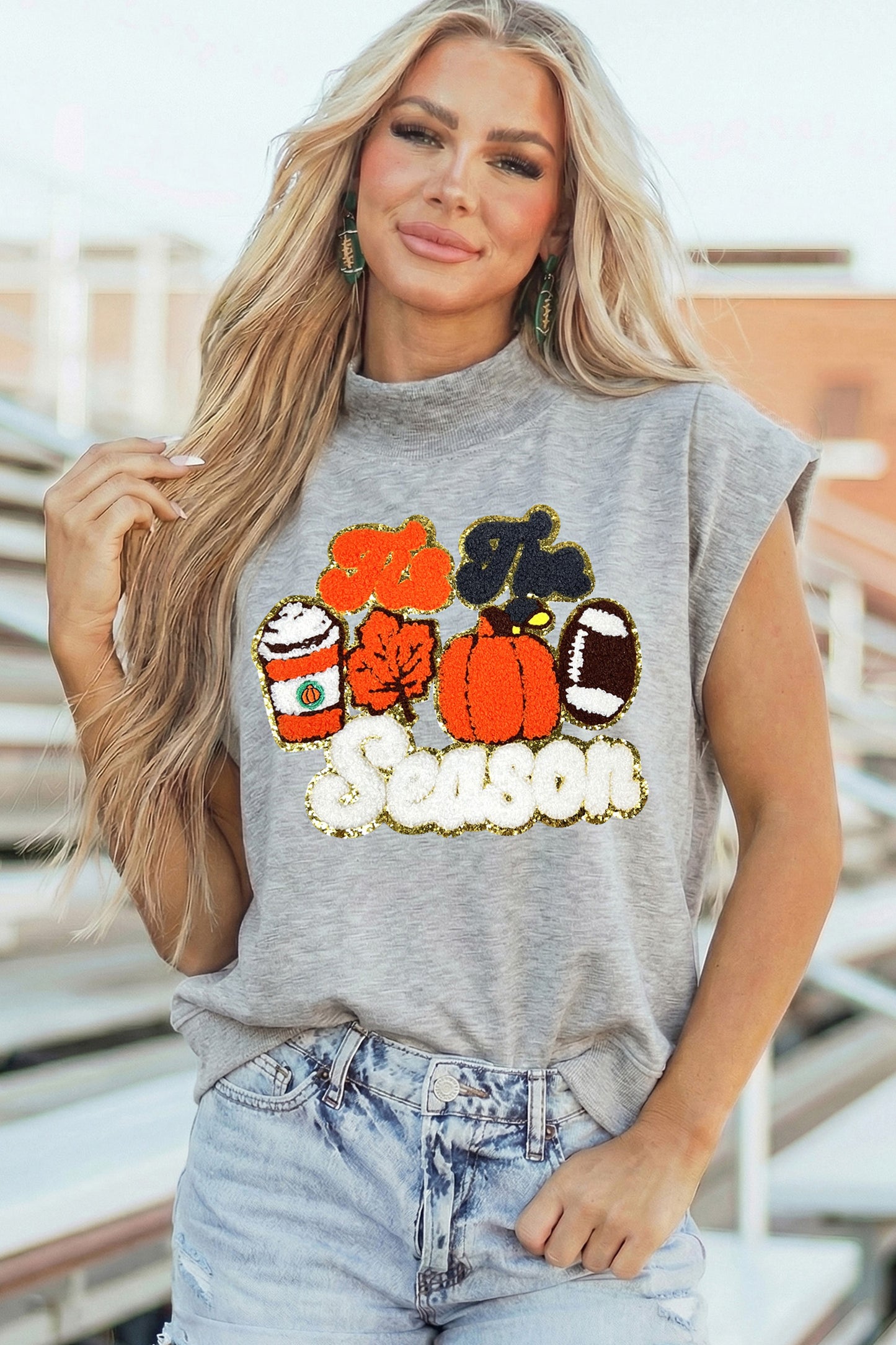 Tis The Season Chenille Patch Top