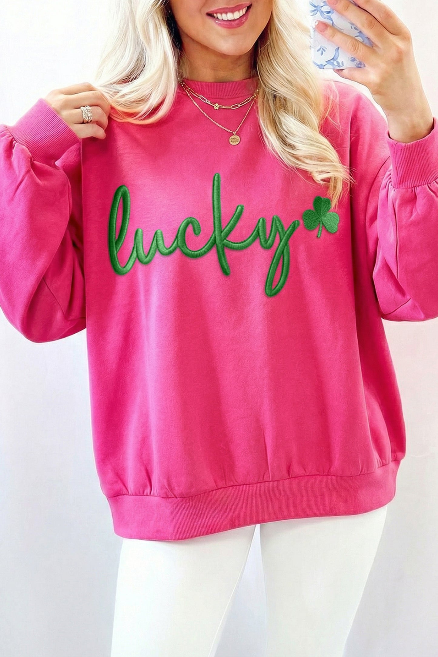 Pink Lucky Sweatshirt