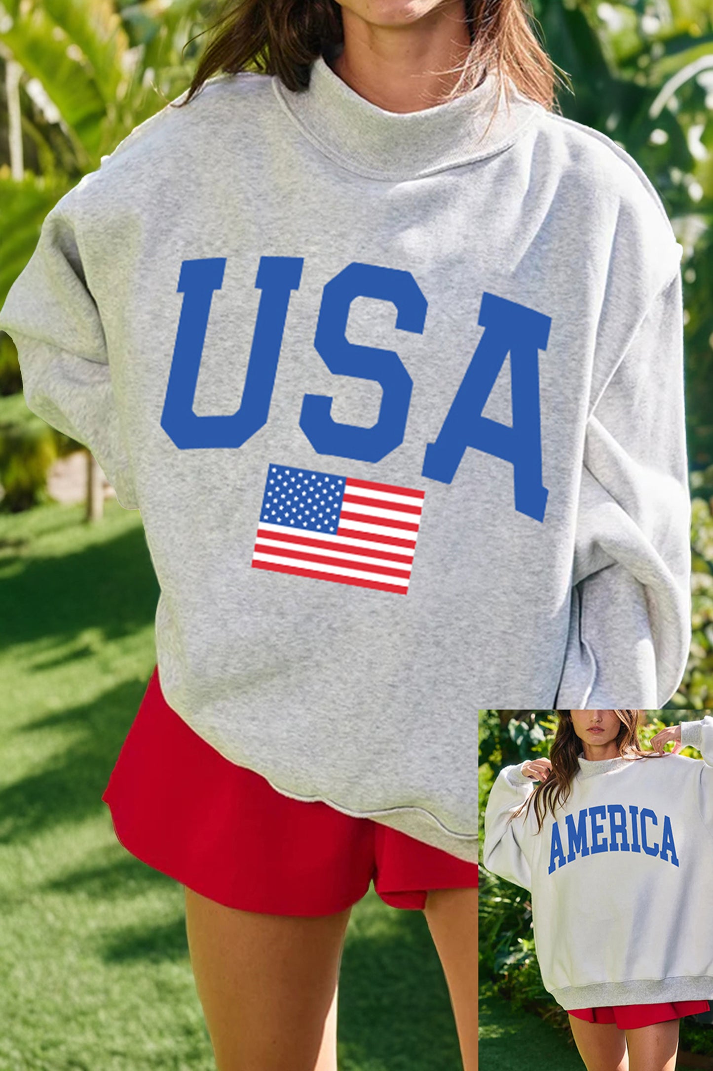 Reversible USA/America Sweatshirt